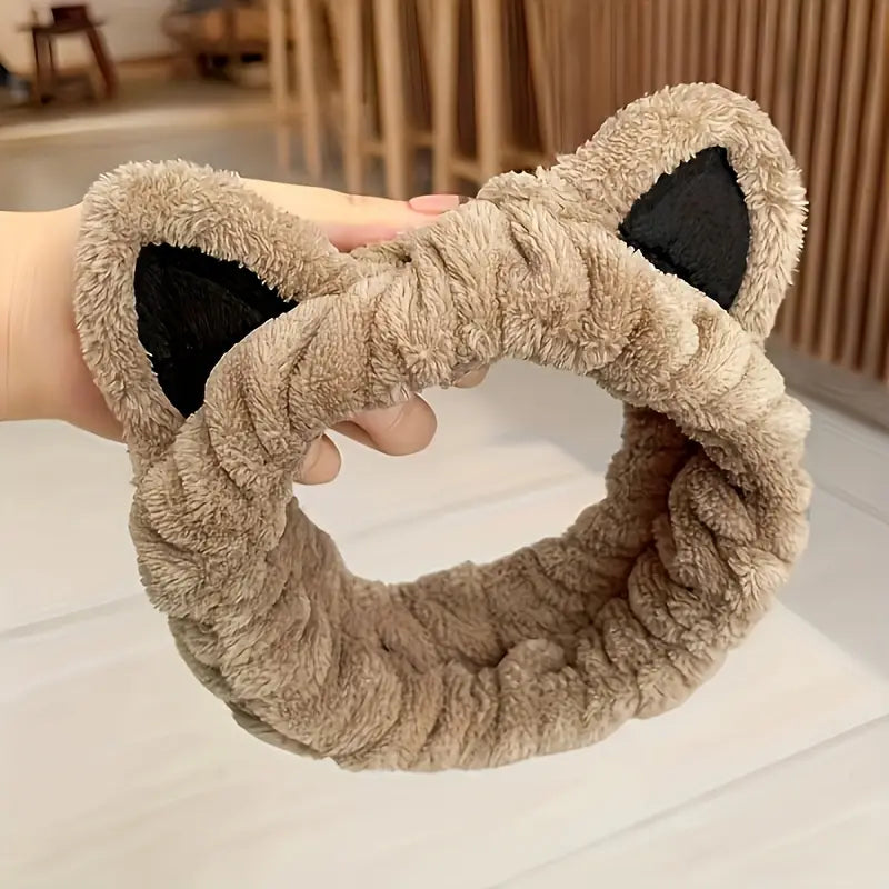 Bandeau Oreilles de Chat en Peluche